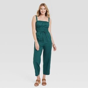 Women’s sleeveless jumpsuit - Universal Thread - green / teal size medium